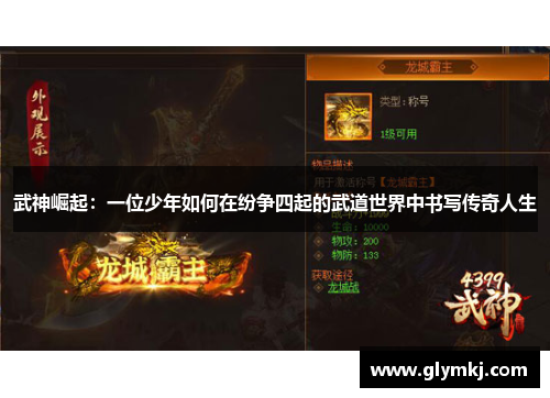 武神崛起：一位少年如何在纷争四起的武道世界中书写传奇人生